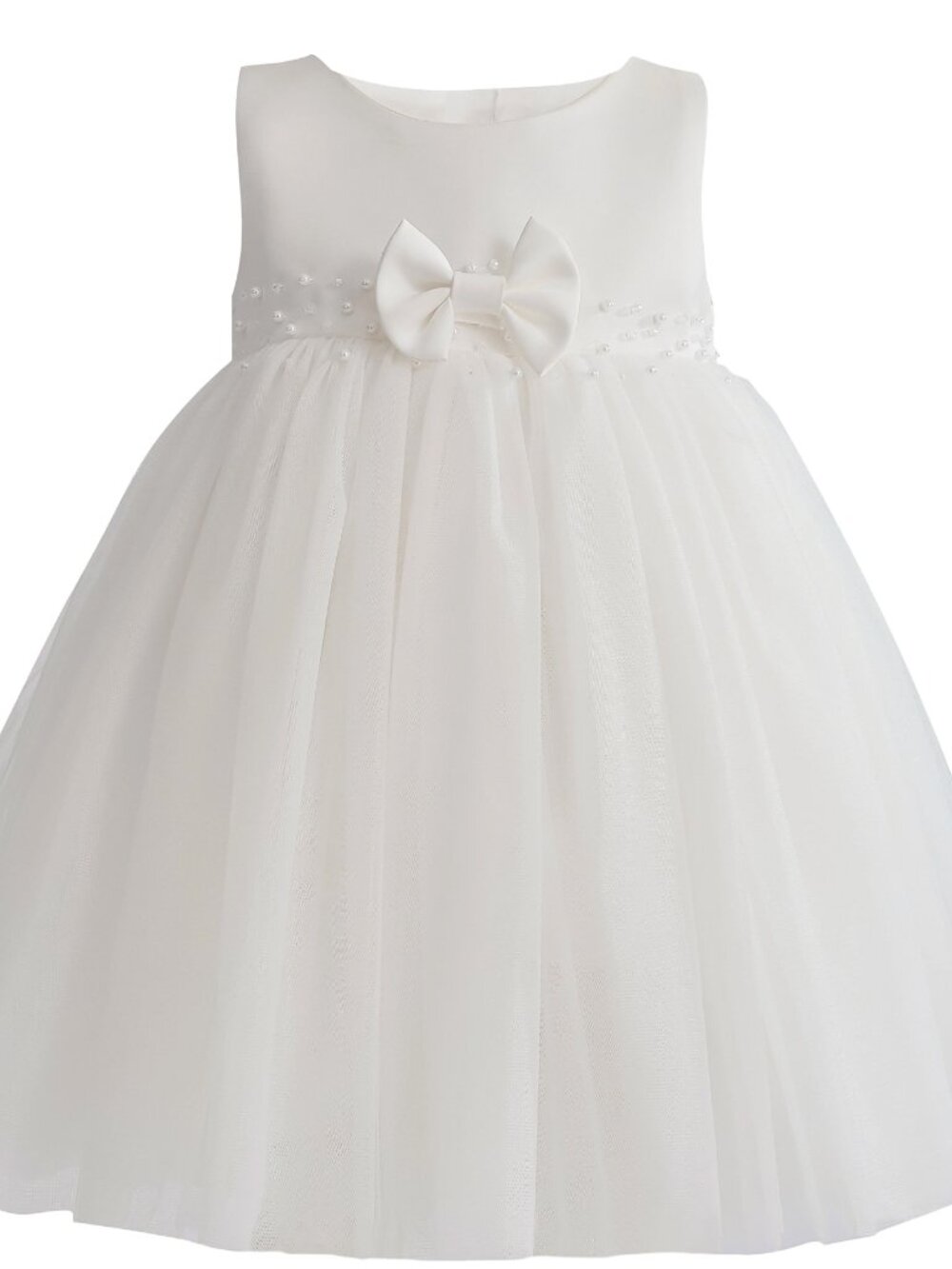 Tulleen - Ivory Oravelle Lace Petal Gown - 18mo